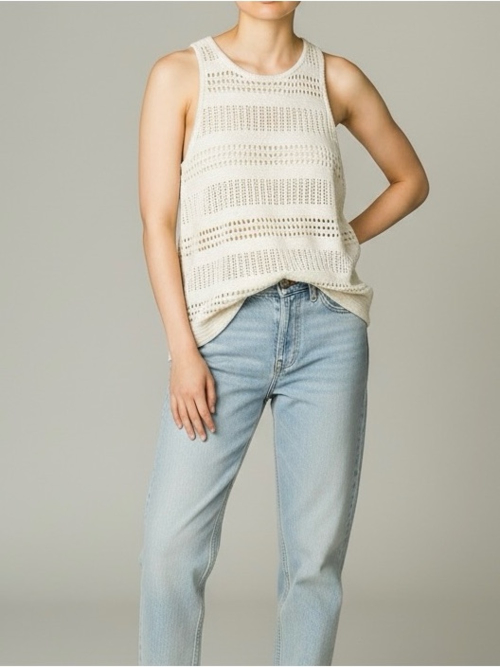 CLUB MONACO 'knit racerback sweater tank size: S